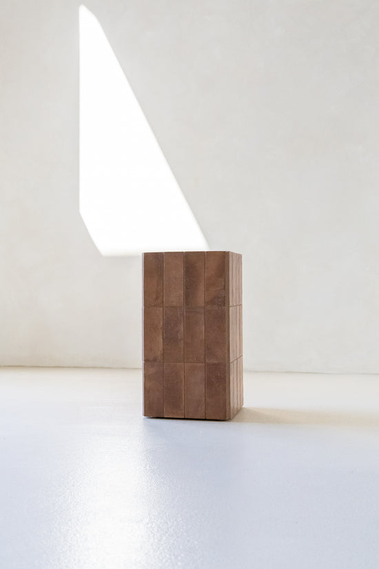 Curva Concepts | ROSSI Plinth/Side Table | Burnt Sienna